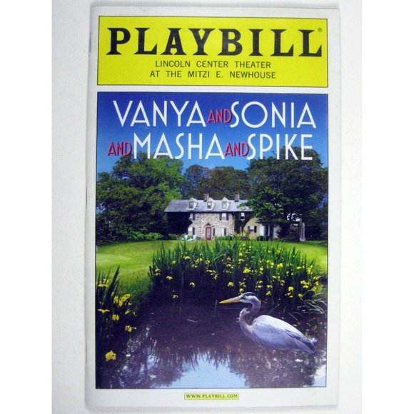Vanya Sonia Masha Spike Playbill November 2012 Sigourney Weaver David Pierce - Picture 1 of 7